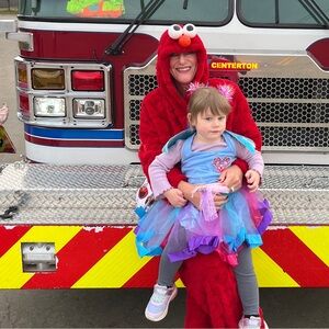 Homemade ELMO costume